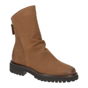 Paul Green Damen Stiefeletten 9054-002 Toffee Braun Bequeme Leder Blockabsatz