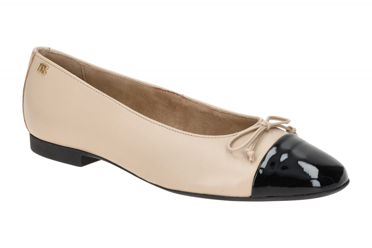 Paul Green Damen Ballerinas 1000-000 black/biscuit Beige Lack Glattleder Lede... 1 Paul Green Damen Ballerinas 1000-000 black/biscuit Beige Lack Glattleder Lede...