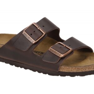 Birkenstock 52533 Arizona BS Damen Pantoletten in Braun - Habana Echtleder FU...