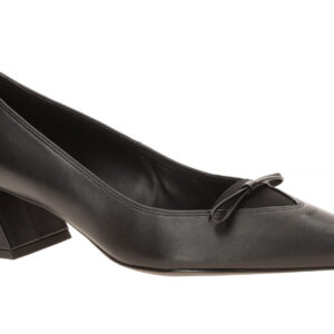 H?gl 2-10 4520 0100 Black Pumps Ginny Echtleder Blockabsatz 5cm
