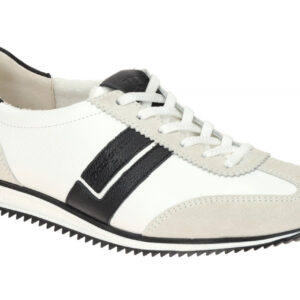 Paul Green 5453-01 Damen Sneaker Classic in milk/white/black Velourleder + Gl...