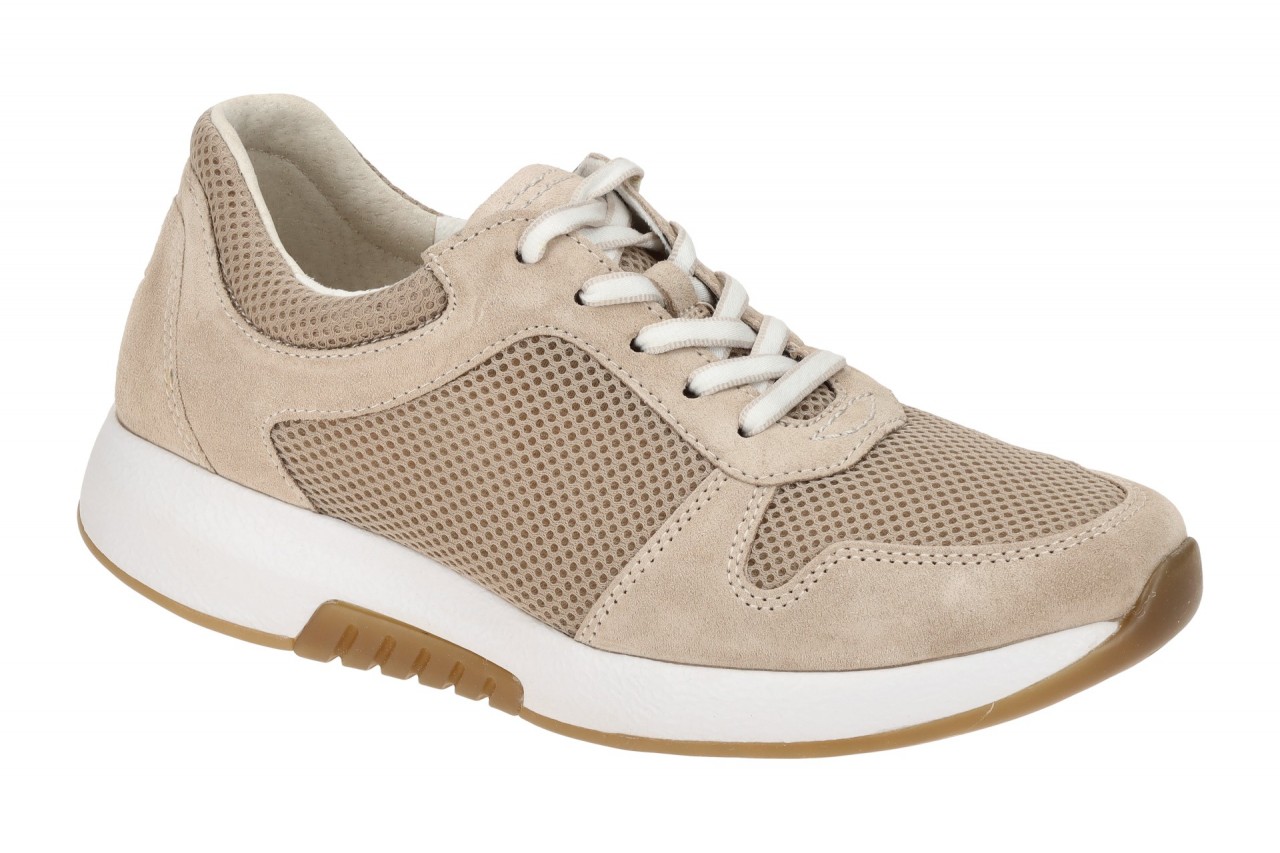 Gabor 86.946.43 ROLLINGSOFT Damenschuhe beige oasi Velourleder Mesh bequem 1 Gabor 86.946.43 ROLLINGSOFT Damenschuhe beige oasi Velourleder Mesh bequem