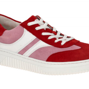 Gabor 86.406.38 Sneaker rot/softpink/fire/weiss - Echtleder - herausnehmbare ...