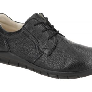 Waldl?ufer 366006 HECTOR Herren Schn?r Halbschuhe Schwarz Glattleder Bequem F...