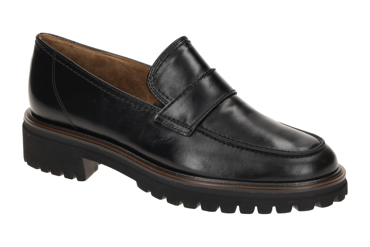 Paul Green Slipper 2683-06 Schwarz Natur Plateau Loafer Echtleder Blockabsatz 1 Paul Green Slipper 2683-06 Schwarz Natur Plateau Loafer Echtleder Blockabsatz