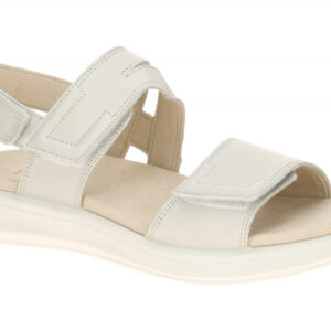 Legero 000311 Damen Sandalette offwhite beige Echtleder leicht flexibel runde...