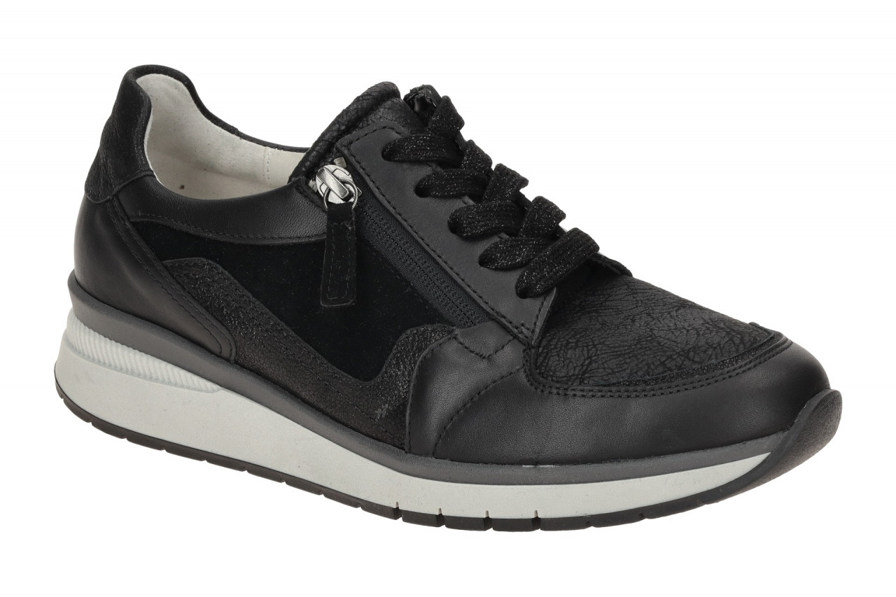 Gabor 66.307.67 Schwarz Damen Halbschuhe Sneaker Echtleder-Komfort Fu?bett 1 Gabor 66.307.67 Schwarz Damen Halbschuhe Sneaker Echtleder-Komfort Fu?bett