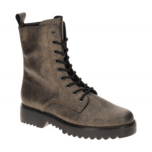 Gabor 72.755 Damen Stiefeletten Braun Bronze LaceUp Boots Blockabsatz