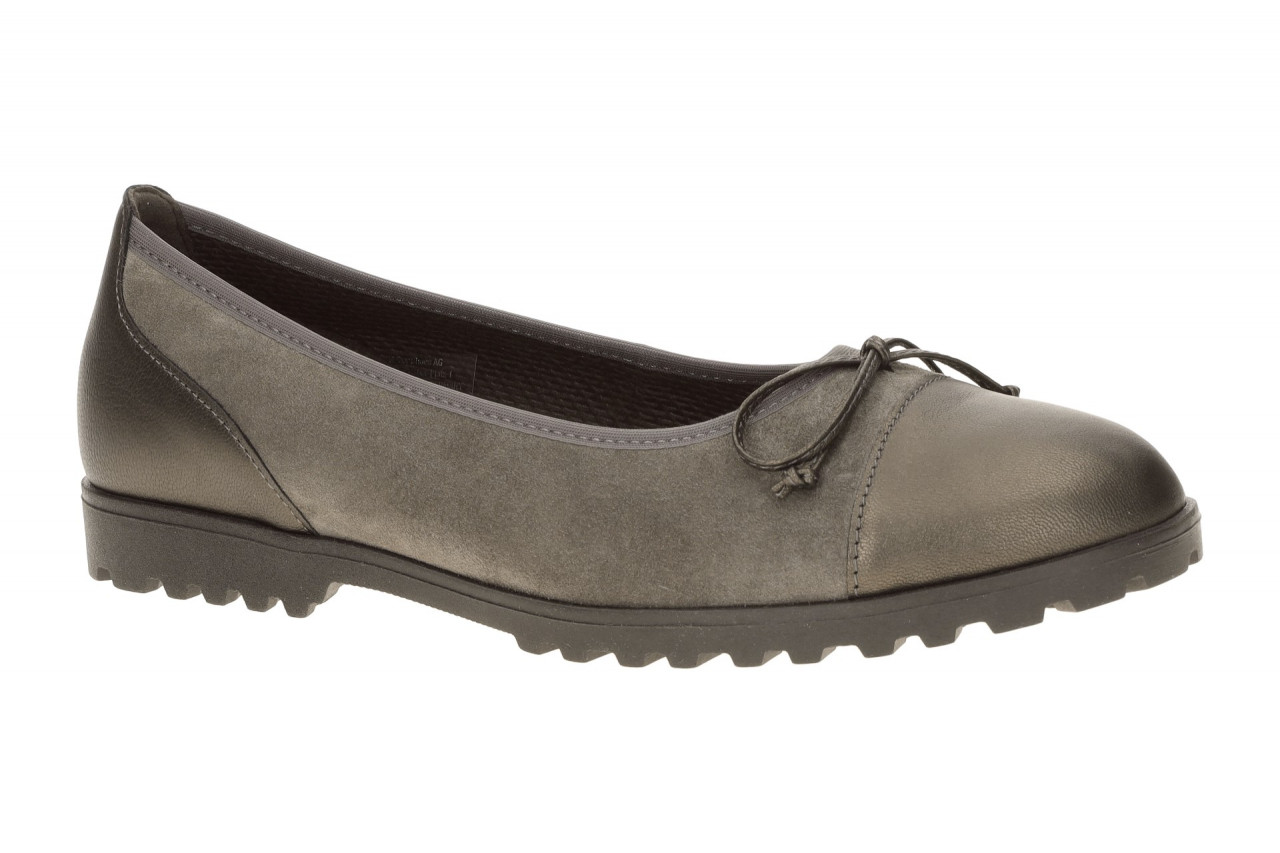 Gabor 3007.01.005 Damen Ballerinas taupe Grau Mix Velourleder - Gummisohle - ... 1 Gabor 3007.01.005 Damen Ballerinas taupe Grau Mix Velourleder - Gummisohle - ...