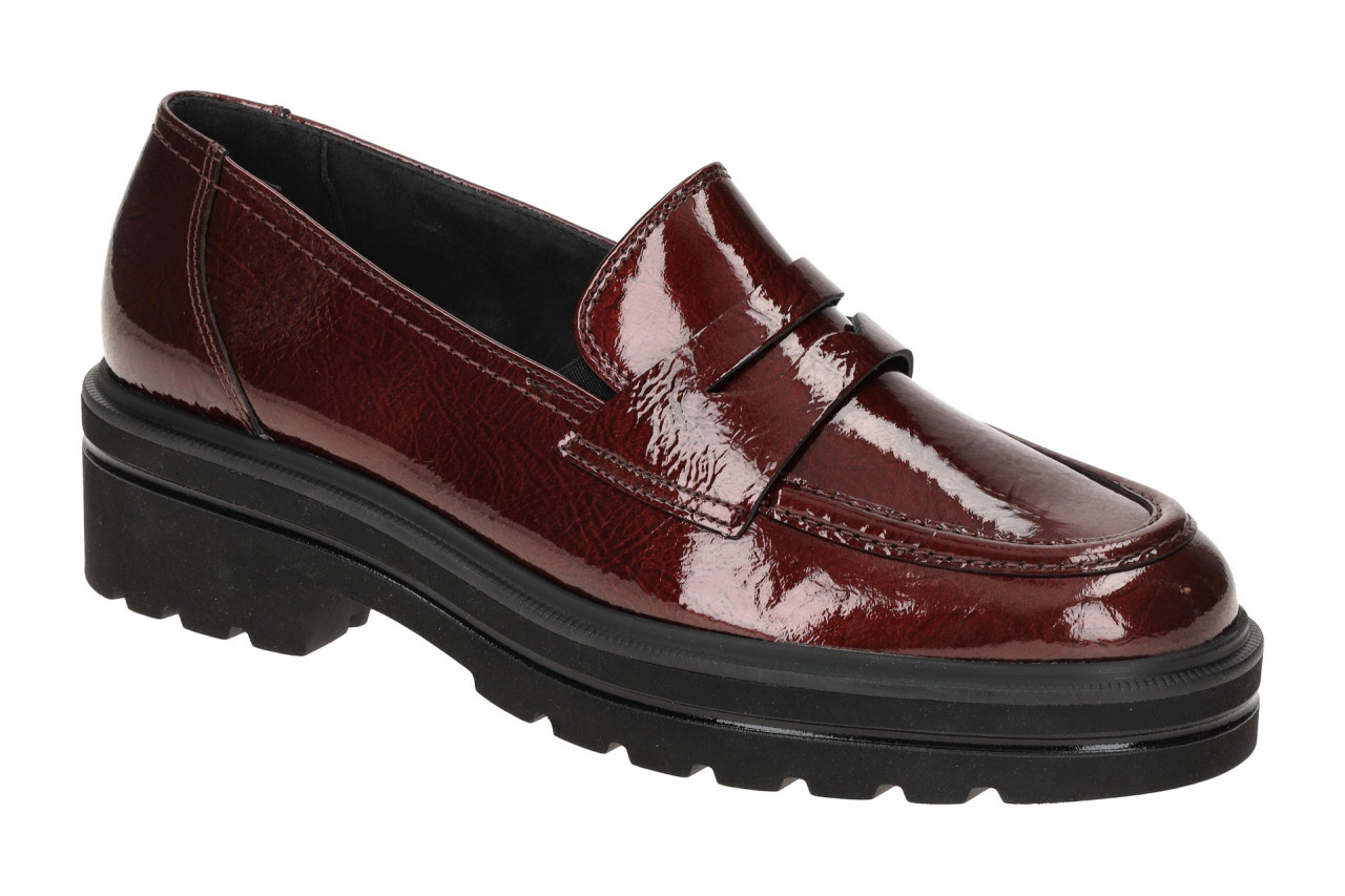 Paul Green Damen Slipper 2961-05 Wine Rot Lack Plateau Loafer 1 Paul Green Damen Slipper 2961-05 Wine Rot Lack Plateau Loafer