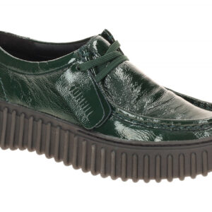 Clarks TORHILL_BEE 26184949 4 Green Damenschuhe bequeme Schn?r-Halbschuhe Pla...