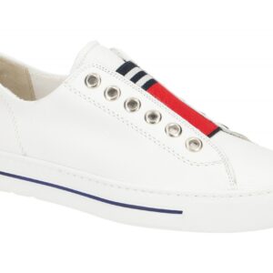 Paul Green 4797-00 PG Halbschuhe Sneakers in Wei? / Rot - Glattleder & Frotte...
