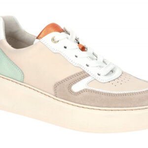 Gabor 66.485.62 Damen Halbschuhe Beige Puder Pistaz Orange Fu?bett OptiFit