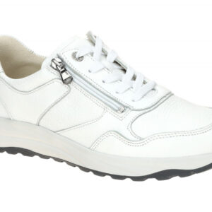 Waldl?ufer 662002 K-JOHN Herren Schn?r Halbschuhe Wei? Echtleder bequem