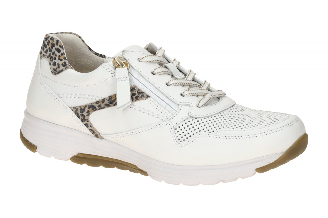 Gabor 86.978.25 ROLLINGSOFT Damen Sneaker Wei? Leo-Muster Trendig & Bequem 1 Gabor 86.978.25 ROLLINGSOFT Damen Sneaker Wei? Leo-Muster Trendig & Bequem