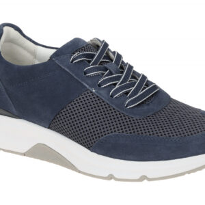 Gabor 86.897.16 ROLLINGSOFT Damenschuhe Blau Jeans Sneakers Wechselfu?bett