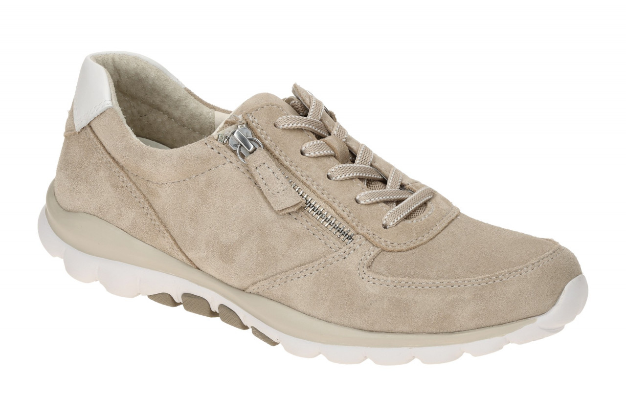 Gabor 86.968.33 ROLLINGSOFT Damen Halbschuhe beige wei? bequeme Schn?rschuhe 1 Gabor 86.968.33 ROLLINGSOFT Damen Halbschuhe beige wei? bequeme Schn?rschuhe