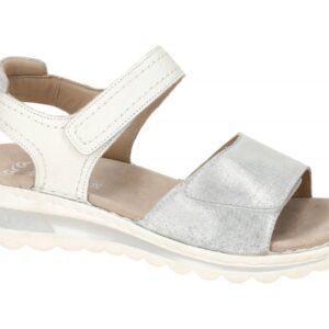 ara Damen Sandale TAMPA 12-47207 13 Grau/Weiss Nebbia, High-Soft Innenfutter ...