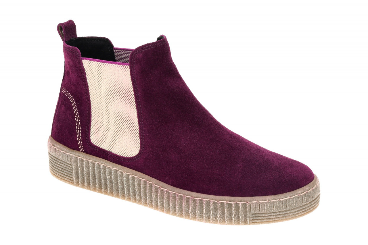 Gabor 53.731.30 Damen Stiefeletten Lila Chelsea-Boots bequem 1 Gabor 53.731.30 Damen Stiefeletten Lila Chelsea-Boots bequem