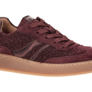 Gabor 6018.01.008 Plateau Sneaker Mulberry Rot Echtleder Textil Gummisohle