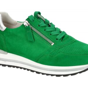 Gabor 66.528.33 TURIN Sneaker Verde/Silber ? Extra Weit, Comfort Fu?bett