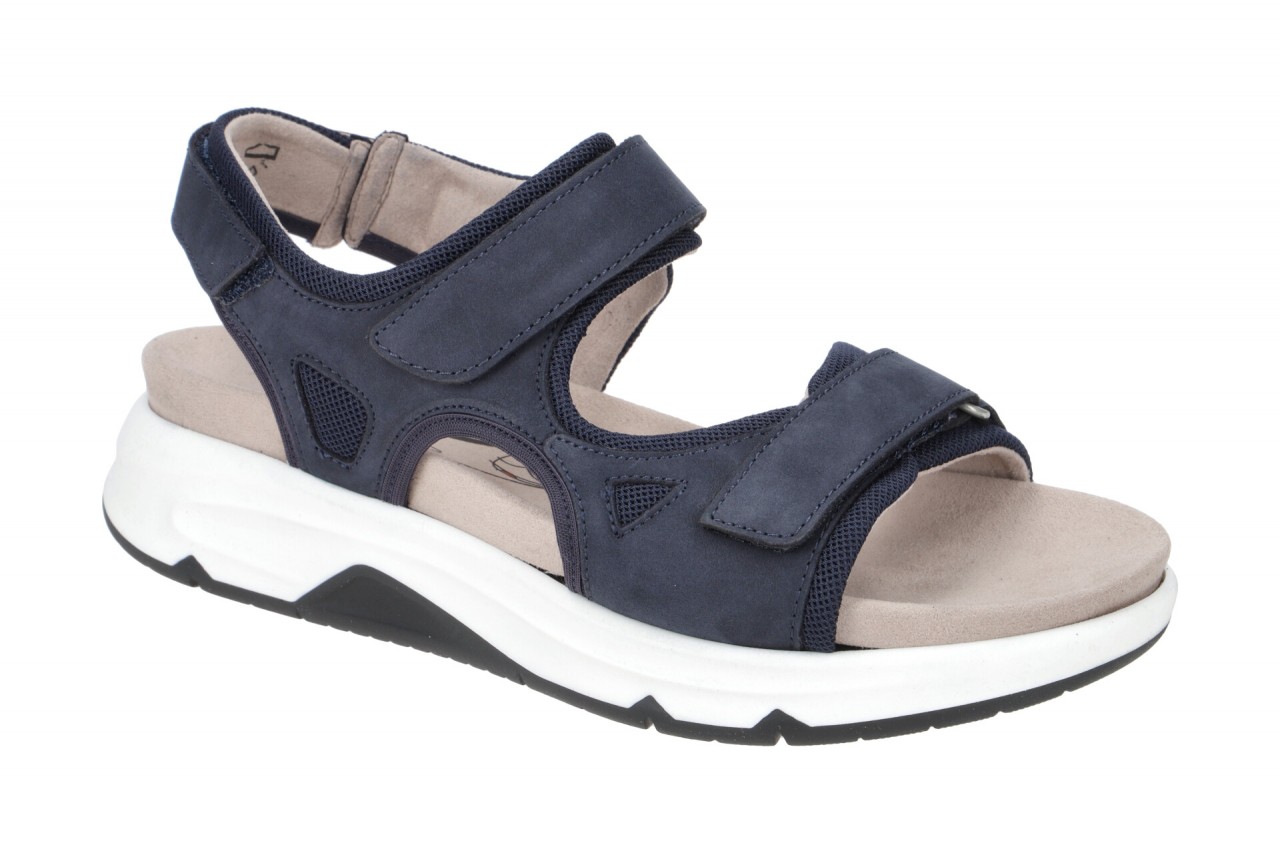 Gabor 86.889.36 ROLLINGSOFT Damen Sandale dunkelblau - blue (schwarz/offwhite... 1 Gabor 86.889.36 ROLLINGSOFT Damen Sandale dunkelblau - blue (schwarz/offwhite...