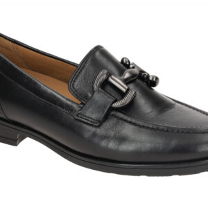 Gabor 72.422.37 FLORENZ elegante Slipper Schwarz (cdf matt) Air Cube Blockabsatz