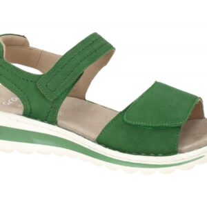 ara 12-47207 06 TAMPA Damen Sandale Grass Gr?n Velour Leder Klettverschluss