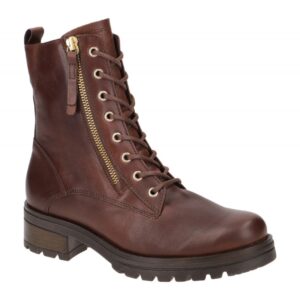 Gabor 72.785 - KRETA - Damen Stiefeletten Braun Sattel Effect/Gold Blockabsat...