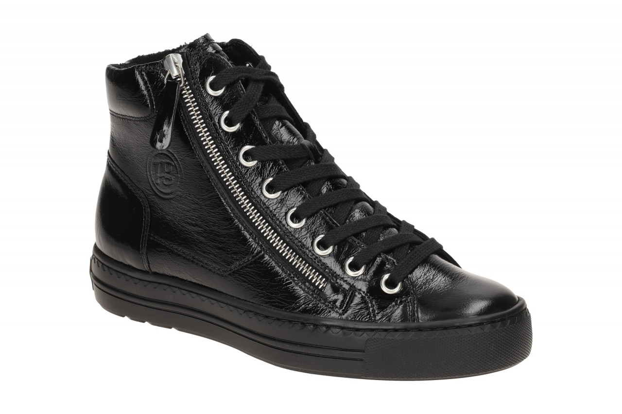 Paul Green 4024 Mid-Sneaker Boots Schwarz Glossy Calf Fu?bett Frottee 1 Paul Green 4024 Mid-Sneaker Boots Schwarz Glossy Calf Fu?bett Frottee