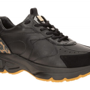 H?gl Chunky Sneaker 5307 in Schwarz mit Leo-Muster - FAITH