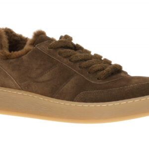 Gabor 6018.02.005 Damen Sneaker Braun cacao Plateau flach Gummisohle