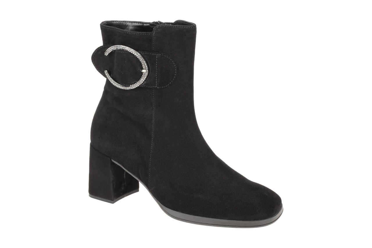 Gabor 35.692 Damen Stiefeletten schwarz Samtchevreau eckige Form 1 Gabor 35.692 Damen Stiefeletten schwarz Samtchevreau eckige Form