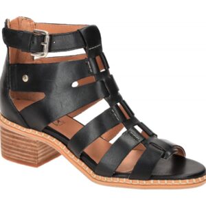 Pikolinos W3H-1823 Black Damen Sandalette Riemchen Schwarz Holzabsatz 4cm