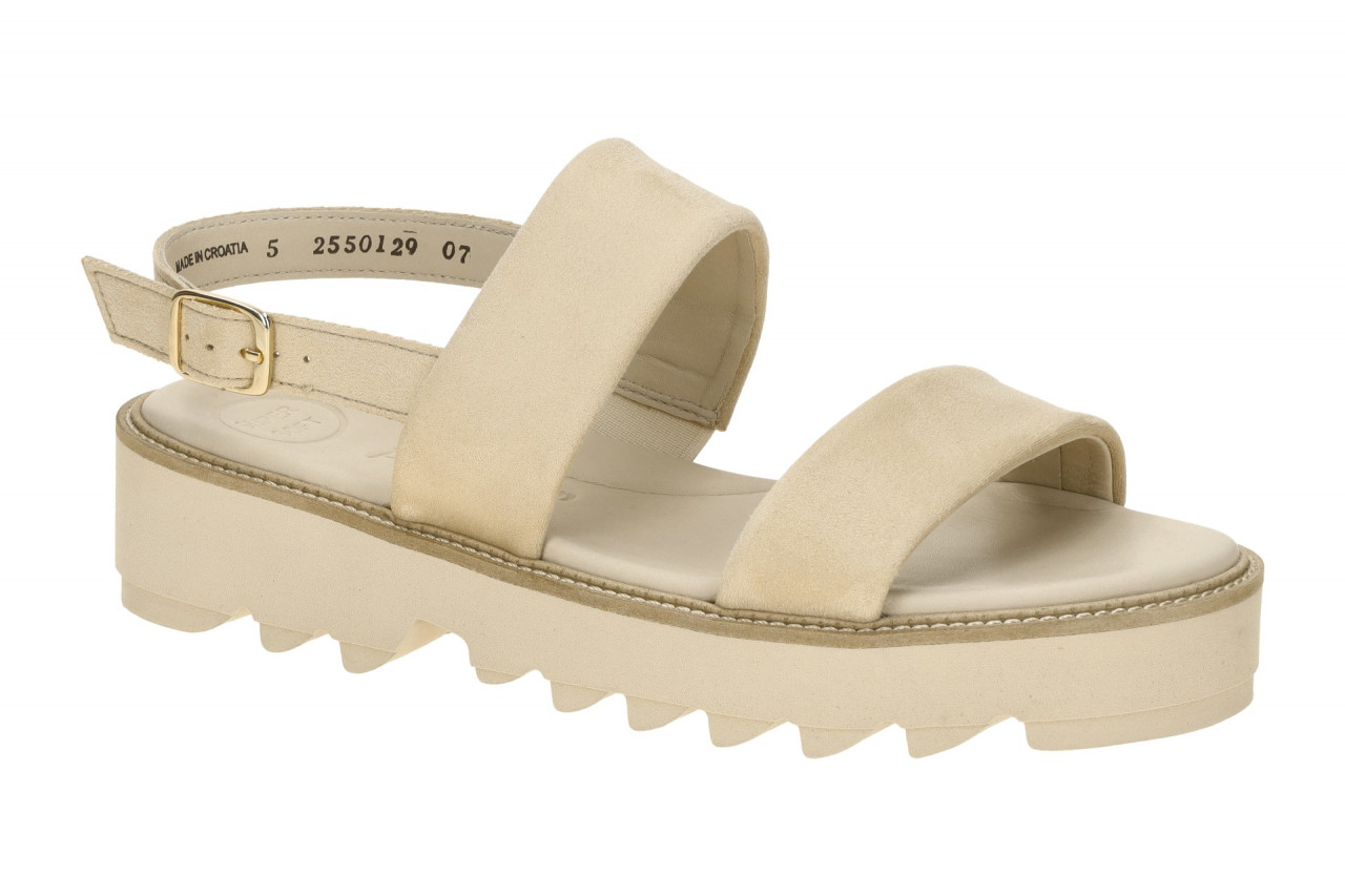 Paul Green Sandalen 6214-009 Beige sand Damen mit XL-ExtraLight Gummisohle 1 Paul Green Sandalen 6214-009 Beige sand Damen mit XL-ExtraLight Gummisohle