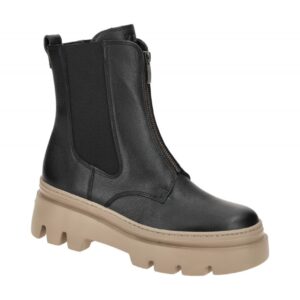 Paul Green Damen Stiefeletten 8030-01x Schwarz bequeme Chelsea Boots