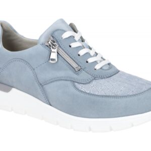 Waldl?ufer 626K02 K-RAMONA Damenschuhe blau sky, bequeme Schn?r-Halbschuhe