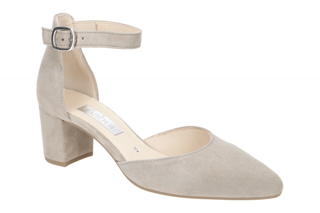Gabor 81.340.12 Damen Riemchen Pumps Grau Visone Echtleder hoher Absatz Schuh... 1 Gabor 81.340.12 Damen Riemchen Pumps Grau Visone Echtleder hoher Absatz Schuh...