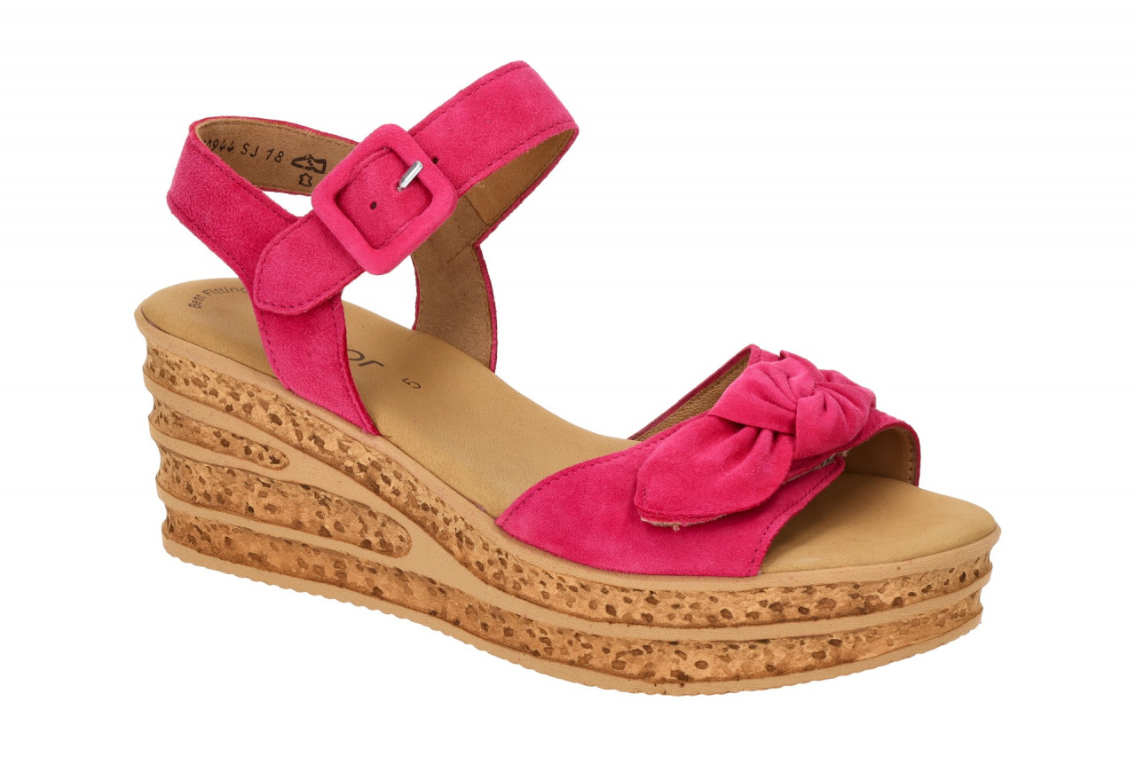 Gabor 64.653.10 Sandalette in Pink - Best Fitting, Keilabsatz 3,5cm 1 Gabor 64.653.10 Sandalette in Pink - Best Fitting, Keilabsatz 3,5cm