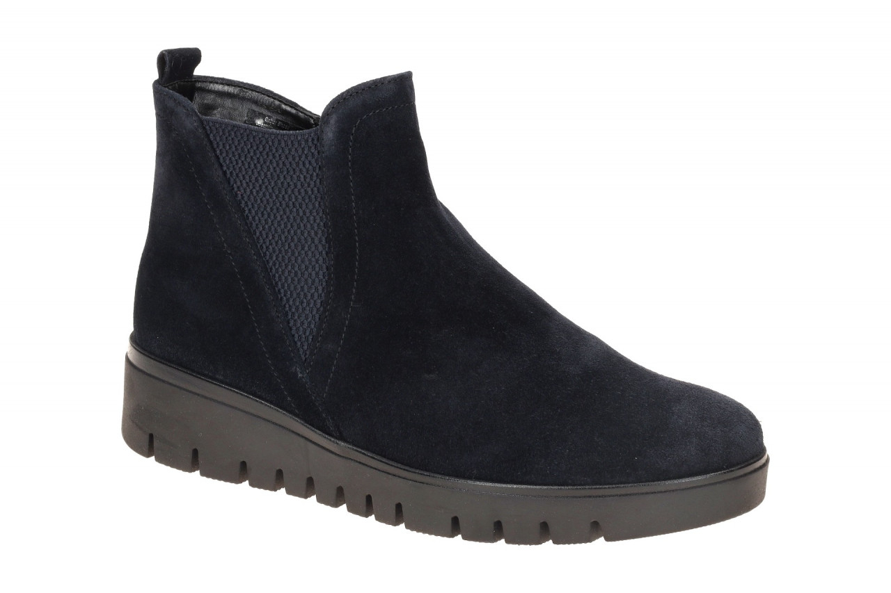 Gabor 72.061.46 Damen Stiefeletten - Chelsea Stil - Dunkelblau - Extra Weit 1 Gabor 72.061.46 Damen Stiefeletten - Chelsea Stil - Dunkelblau - Extra Weit