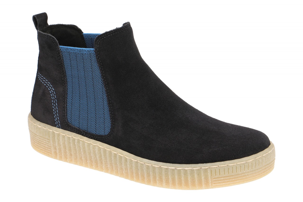 Gabor Damen Stiefeletten 73.731.16 in Pazifik/Natur Blau - Bequeme Chelsea-Boots 1 Gabor Damen Stiefeletten 73.731.16 in Pazifik/Natur Blau - Bequeme Chelsea-Boots