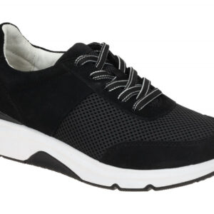 Gabor 86.897.37 ROLLINGSOFT Damenschuhe schwarz sportlich Sneakers