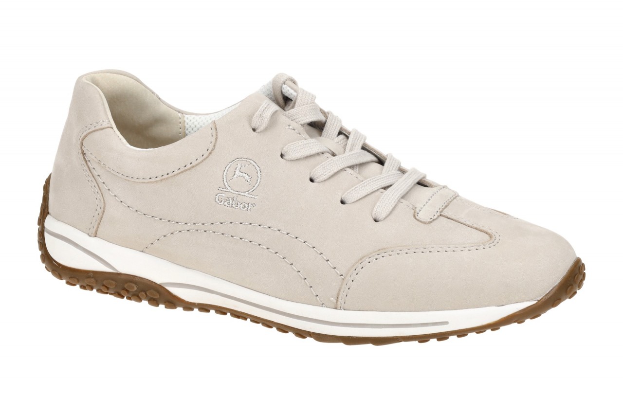 Gabor 86.385.31 Beige Puder Damen Schn?rhalbschuhe Comfort-fit Echtleder 1 Gabor 86.385.31 Beige Puder Damen Schn?rhalbschuhe Comfort-fit Echtleder