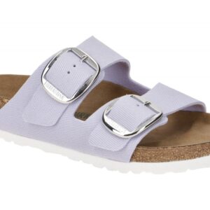 Birkenstock Damen Pantoletten ARIZONA BIG BUCKLE purple fog Vegan Canvas