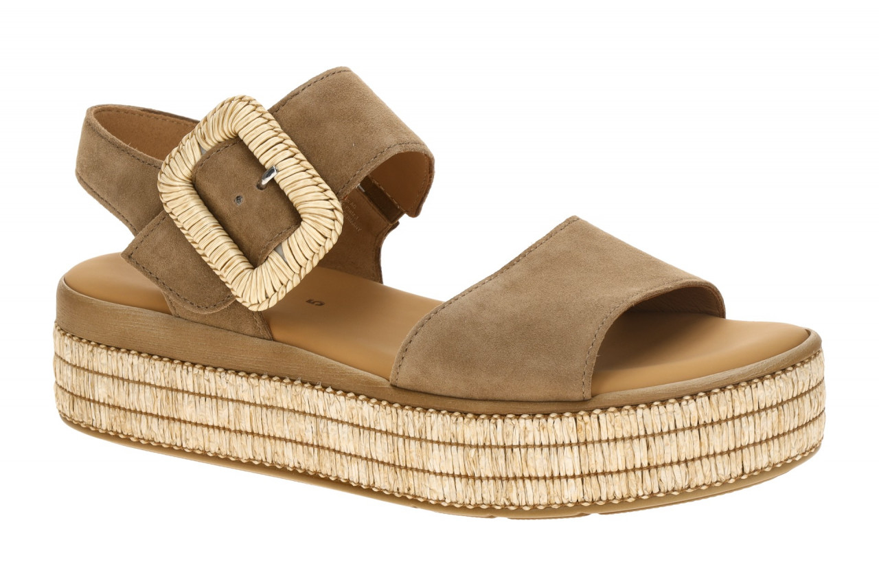 Gabor Damen Sandalette 84.562 - Braun Peanut Echtleder Riemchensandale 1 Gabor Damen Sandalette 84.562 - Braun Peanut Echtleder Riemchensandale