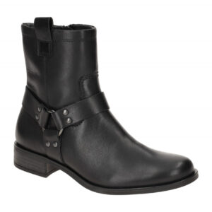 Paul Green Damen Stiefeletten 8188-00 Schwarz bequeme Biker Boots
