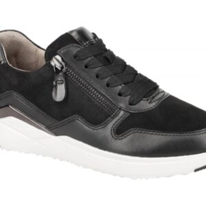 Gabor 53.480 - Damen Halbschuhe Schwarz mit weichem Innenfutter