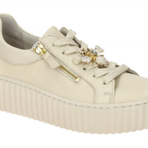Gabor 63.201.22 Damen Sneaker Beige Panna Gold - Best Fitting Echtleder Komfo...