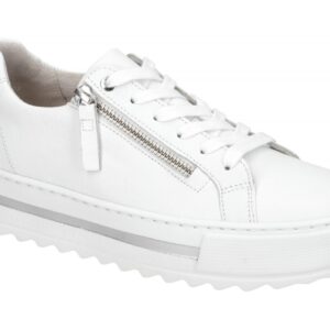 Gabor 86.498 Damen Sneaker Wei? Echtleder Flexibel Plateau