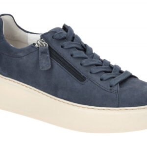 Gabor 66.488.36 FLORENZ Damen-Sneaker Blau River Lederschuhe Comfort